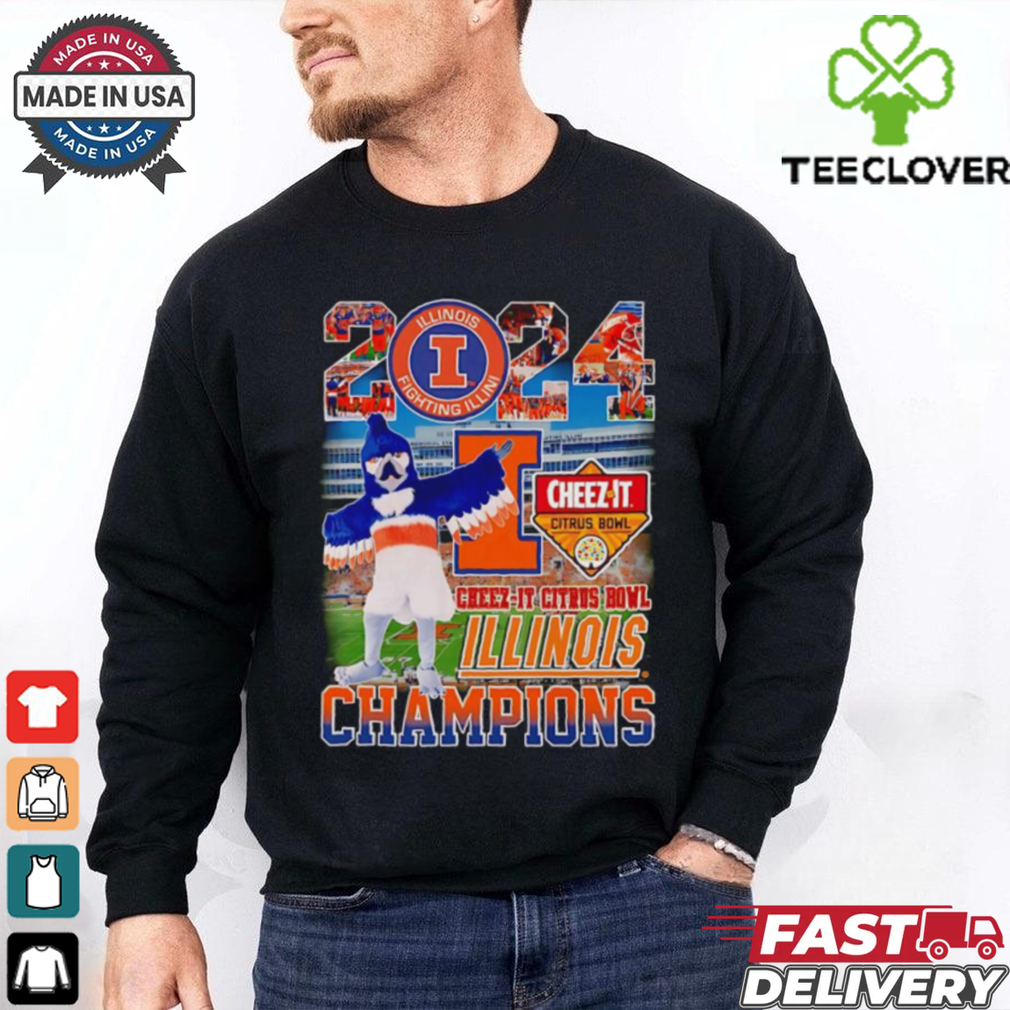 2024 Cheez it Citrus Bowl Illinois Champions mascot shirt Fan Favorite 2024 Cheez it Citrus Bowl Illinois Champions mascot shirt Fan Favorite