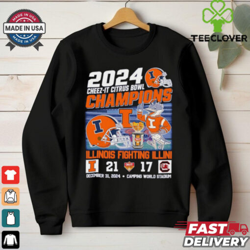 2024 Cheez it Citrus Bowl Illinois Fighting Illini score mascot shirt  Fan Favorite