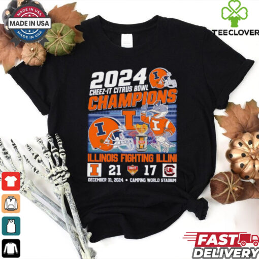 2024 Cheez it Citrus Bowl Illinois Fighting Illini score mascot shirt  Fan Favorite