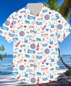 2024 Chicago Cubs Red White & Cubbie Blue Hawaiian Shirt