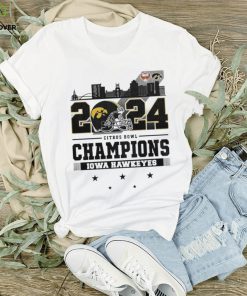 2024 Citrus Bowl Champions Iowa Hawkeyes City Helmet And Logo T Shirt