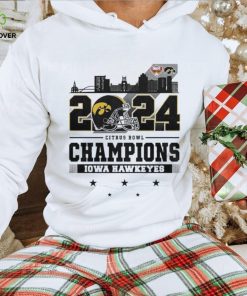 2024 Citrus Bowl Champions Iowa Hawkeyes City Helmet And Logo T Shirt