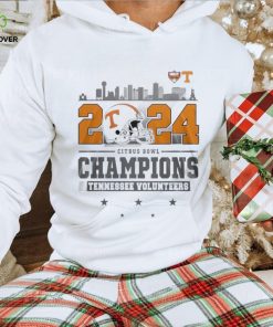 2024 Citrus Bowl Champions Tennessee Volunteers Helmet And Logo T Shirt