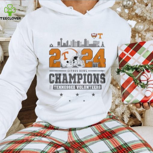 2024 Citrus Bowl Champions Tennessee Volunteers Helmet And Logo T Shirt