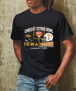 2024 Citrus Bowl Iowa Hawkeyes vs. Tennessee Volunteers Dueling Helmet Shirt