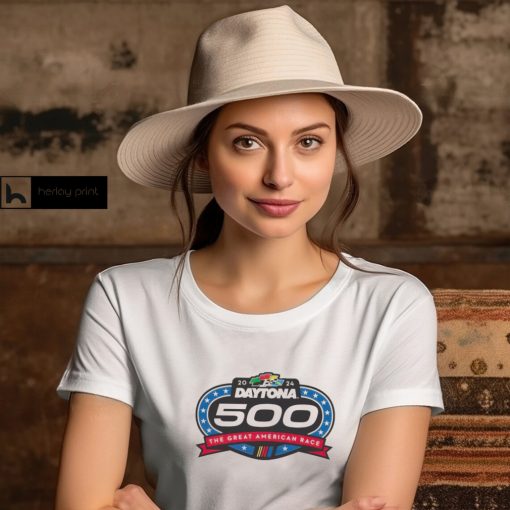 2024 Daytona 500 Checkered flag sports logo the great American race hoodie, sweater, longsleeve, shirt v-neck, t-shirt