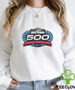 2024 Daytona 500 Checkered flag sports logo the great American race hoodie, sweater, longsleeve, shirt v-neck, t-shirt