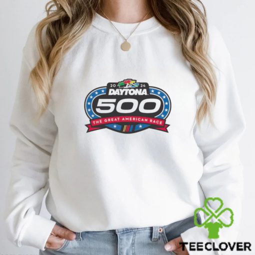 2024 Daytona 500 Checkered flag sports logo the great American race hoodie, sweater, longsleeve, shirt v-neck, t-shirt