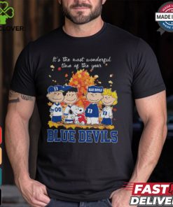 2024 Duke Blue Devils x Peanuts Snoopy Is The Most Wonderful Time Of The Year Shirt