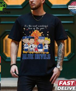 2024 Duke Blue Devils x Peanuts Snoopy Is The Most Wonderful Time Of The Year Shirt