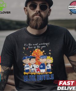 2024 Duke Blue Devils x Peanuts Snoopy Is The Most Wonderful Time Of The Year Shirt