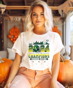 2024 Fiesta Bowl Champions Oregon Ducks City Helmet And Logo T Shirt