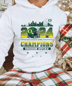 2024 Fiesta Bowl Champions Oregon Ducks City Helmet And Logo T Shirt