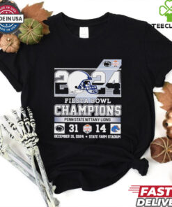2024 Fiesta Bowl Champions Penn State Nittany Lions score shirt Fan Favorite