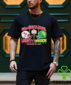 2024 Fiesta Bowl Liberty Flames vs. Oregon Ducks Dueling Helmet Shirt 2 2024 Fiesta Bowl Liberty Flames vs. Oregon Ducks Dueling Helmet Shirt