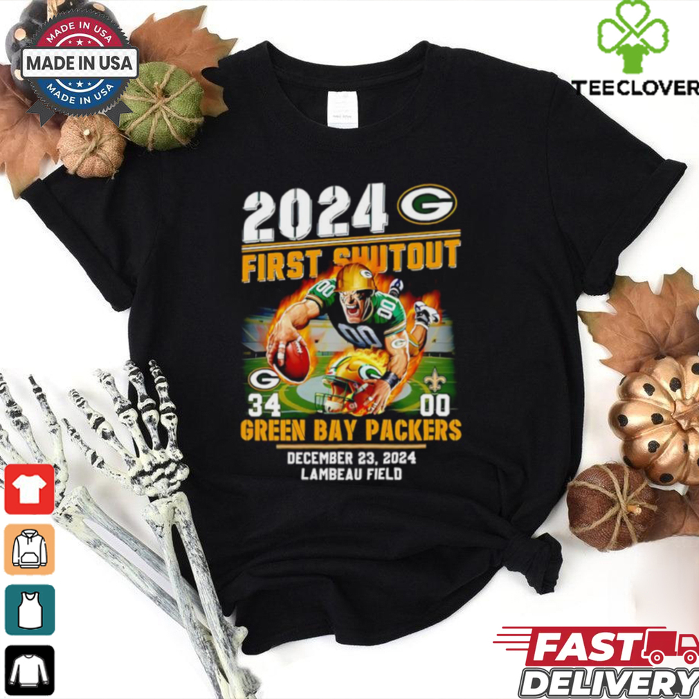 2024 First Shutout Green Bay Packers mascot shirt 2024 First Shutout Green Bay Packers mascot shirt