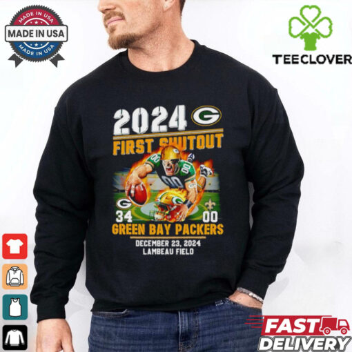2024 First Shutout Green Bay Packers mascot shirt