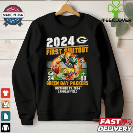 2024 First Shutout Green Bay Packers mascot shirt