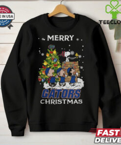 2024 Florida Gators Snoopy And Friends Merry Christmas Shirt Shirt