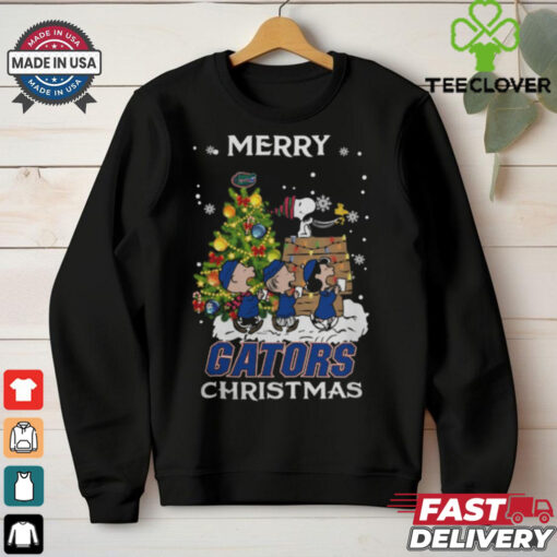 2024 Florida Gators Snoopy And Friends Merry Christmas Shirt Shirt