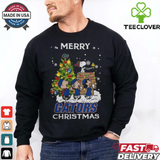 2024 Florida Gators Snoopy And Friends Merry Christmas Shirt Shirt