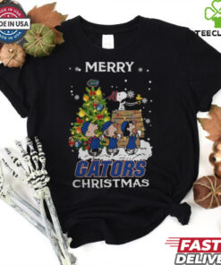 2024 Florida Gators Snoopy And Friends Merry Christmas Shirt Shirt