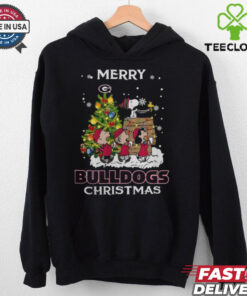 2024 Georgia Bulldogs Snoopy And Friends Merry Christmas Shirt