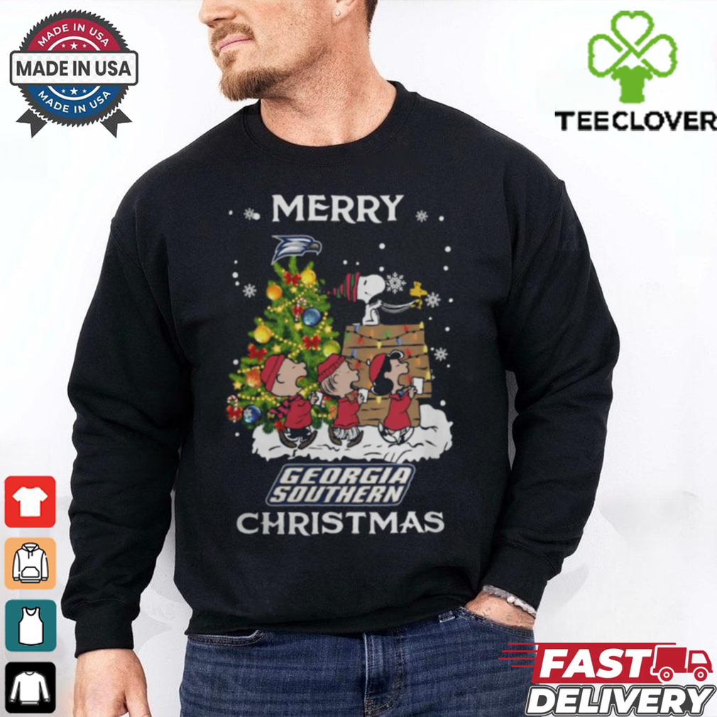 2024 Georgia Southern Eagles Snoopy And Friends Merry Christmas Shirt 2024 Georgia Southern Eagles Snoopy And Friends Merry Christmas Shirt