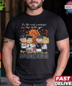 2024 Georgia Southern Eagles x Peanuts Snoopy Is The Most Wonderful Time Of The Year Shirt