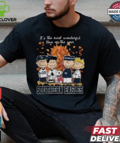 2024 Georgia Southern Eagles x Peanuts Snoopy Is The Most Wonderful Time Of The Year Shirt