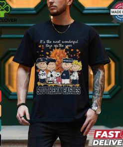 2024 Georgia Southern Eagles x Peanuts Snoopy Is The Most Wonderful Time Of The Year Shirt