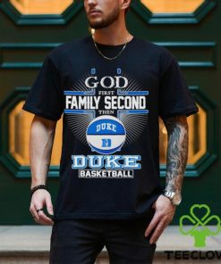 2024 God first family second then Duke basketball hoodie, sweater, longsleeve, shirt v-neck, t-shirt