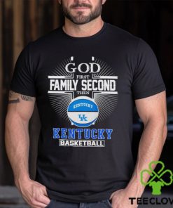 2024 God first family second then Kentucky basketball shirt