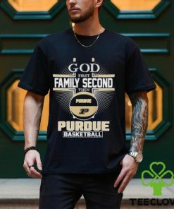 2024 God first family second then Purdue basketball hoodie, sweater, longsleeve, shirt v-neck, t-shirt