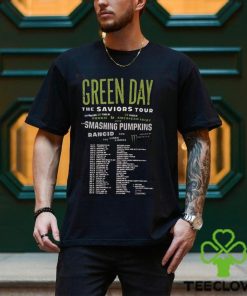 2024 Green Day The Saviors Tour Dates 2 Sides Shirt