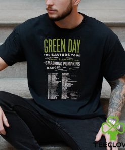 2024 Green Day The Saviors Tour Dates 2 Sides Shirt