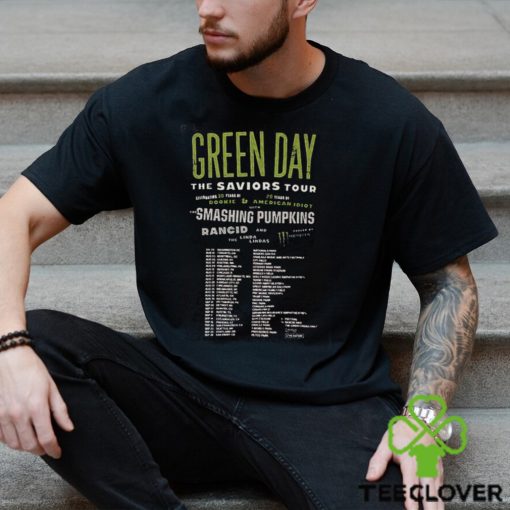 2024 Green Day The Saviors Tour Dates 2 Sides Shirt