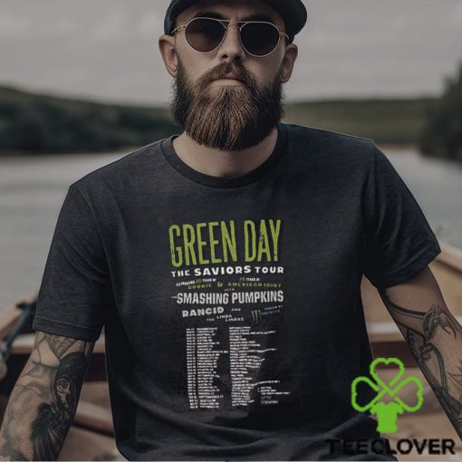 2024 Green Day The Saviors Tour Dates 2 Sides Shirt