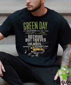 2024 Green Day The Saviors Tour Dates 2 Sides T Shirt