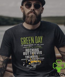 2024 Green Day The Saviors Tour Dates 2 Sides T Shirt
