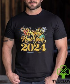 2024 Happy New Year gold glitter firework shirt 3 2024 Happy New Year gold glitter firework shirt