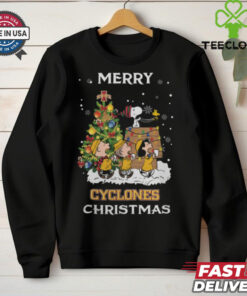 2024 Iowa State Cyclones Snoopy And Friends Merry Christmas Shirt