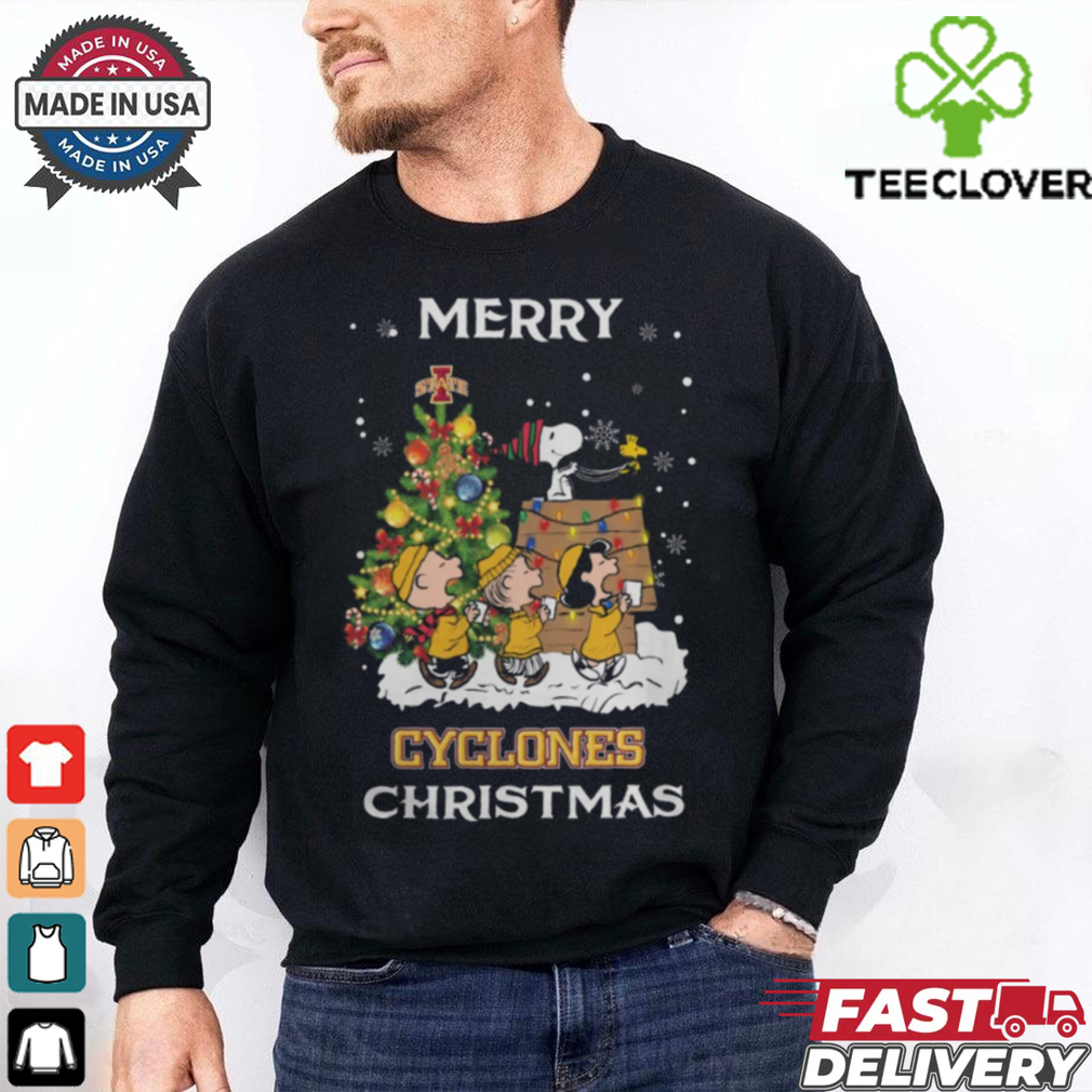2024 Iowa State Cyclones Snoopy And Friends Merry Christmas Shirt 2024 Iowa State Cyclones Snoopy And Friends Merry Christmas Shirt