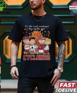 2024 Iowa State Cyclones x Peanuts Snoopy Is The Most Wonderful Time Of The Year Shirt