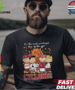 2024 Iowa State Cyclones x Peanuts Snoopy Is The Most Wonderful Time Of The Year Shirt