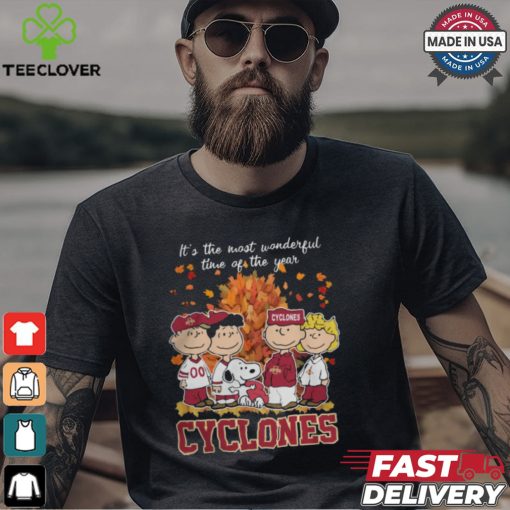 2024 Iowa State Cyclones x Peanuts Snoopy Is The Most Wonderful Time Of The Year Shirt