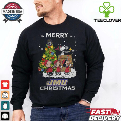 2024 James Madison Dukes Snoopy And Friends Merry Christmas Shirt