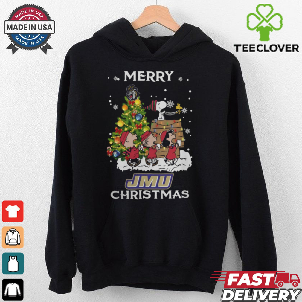 2024 James Madison Dukes Snoopy And Friends Merry Christmas Shirt 2024 James Madison Dukes Snoopy And Friends Merry Christmas Shirt