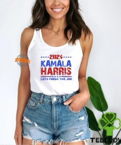2024 Kamala Harris Let’s Finish The Job Shirt, President Kamala Harris 2024 Shirt