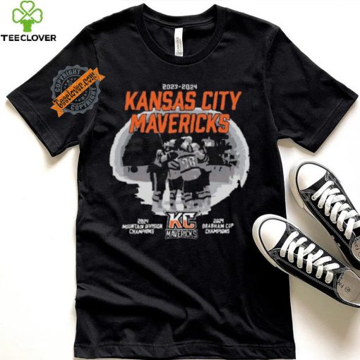 2024 Kansas City Mavericks 2024 Mountain Division Champions and 2024 Brabham Cup Champions shirt